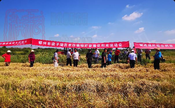 梁子湖區(qū)舉辦2021年全區(qū)農(nóng)作物秸稈資源化利用現(xiàn)場會